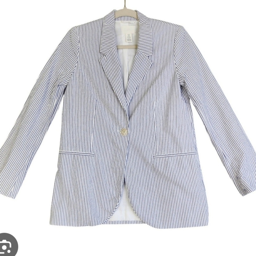 H&M Striped Blazer